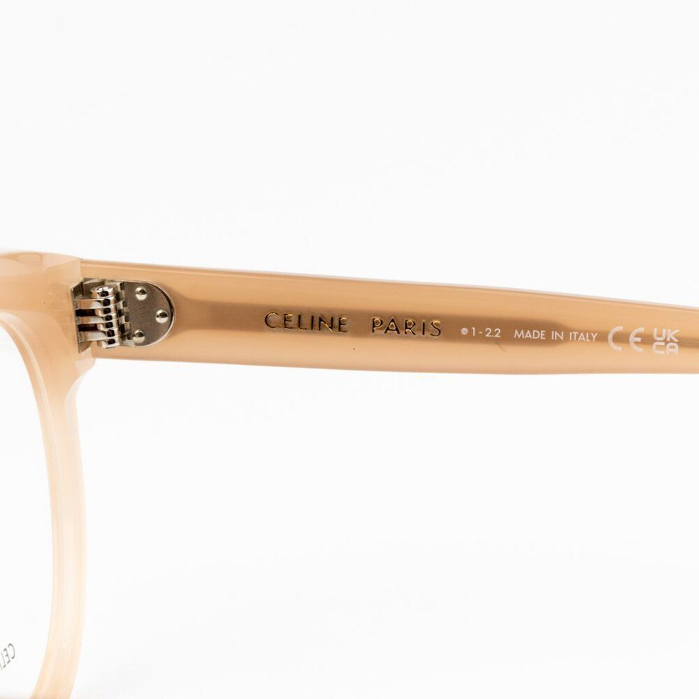NEW Celine CL50093I 072 Beige Nude Round Women Eyeglasses CL 50093I - Picture 8 of 12